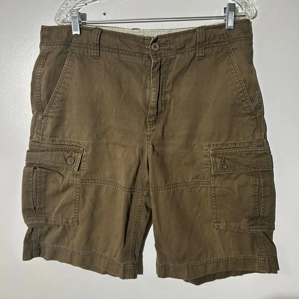The North Face Dark Brown Washed Cargo Outdoor Hiking Shorts Men's Size 34